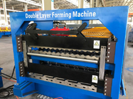 0.7mm Double Layer Roll Forming Machine , Double Layer Roof Wall Panel Roll Forming Machine