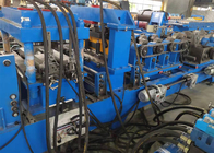Steel Frame Z C Section Roll Forming Machine With Leveling Hydraulic Punching