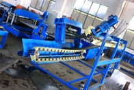 18.5kW Grain Silo Roll Forming Machine , Hydraulic Roofing Sheet Crimping Machine