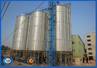 Galvanized Corrugated Metal Grain Silos 813m3 Large Capacity