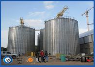 Galvanized Corrugated Metal Grain Silos 813m3 Large Capacity