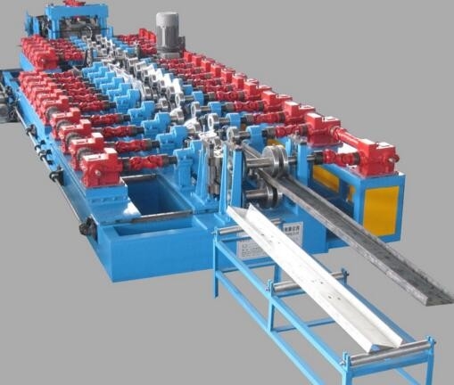 Cr12 Mould Steel Framing C Z Purlin Forming Machine With Post Cutting